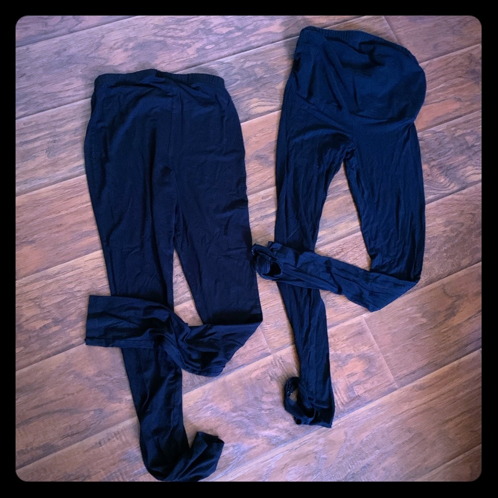 Maternity leggings (2pc) small size